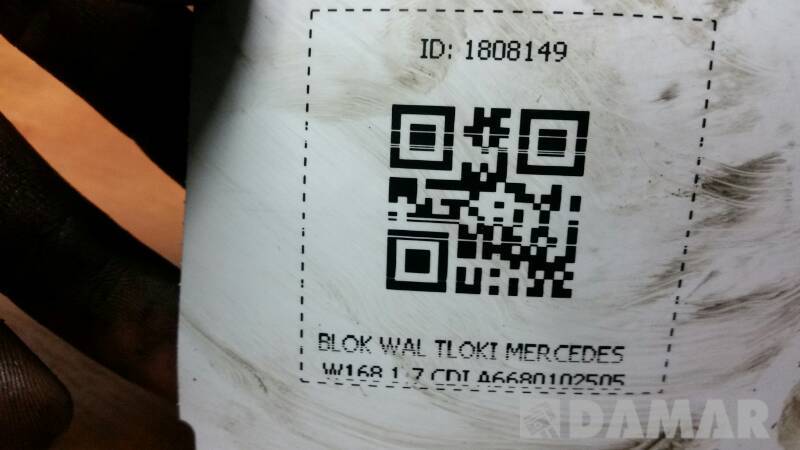 BLOK WAL TLOKI MERCEDES W168 1.7 CDI A6680102505