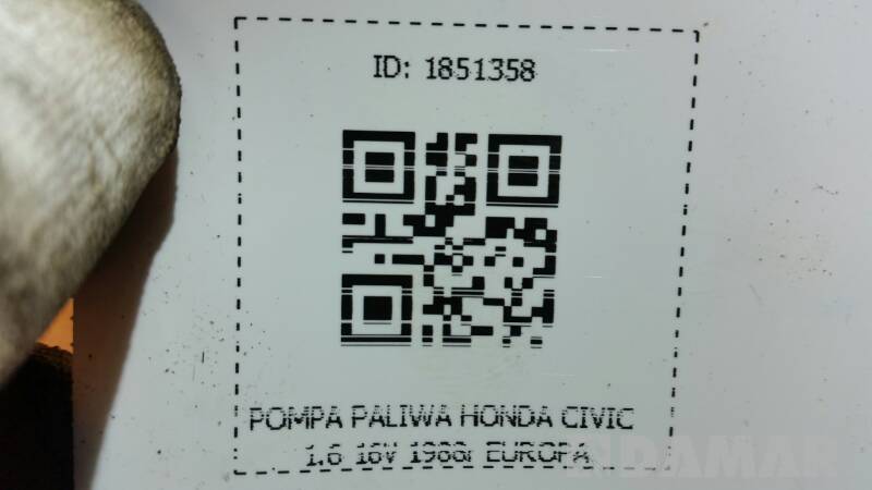 POMPA PALIWA HONDA CIVIC 1.6 16V 1988r EUROPA