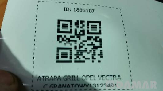 13123491 ATRAPA GRILL OPEL VECTRA C GRANATOWY