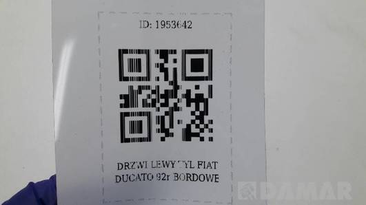 DRZWI LEWY TYL FIAT DUCATO 92r