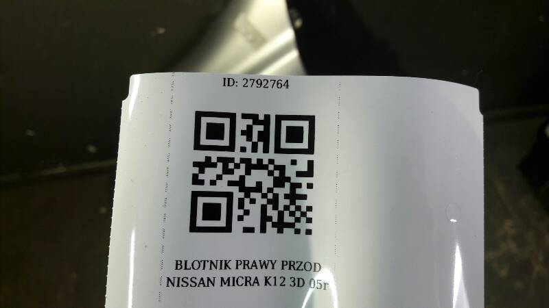 BLOTNIK LEWY PRZOD NISSAN MICRA K12 3D 05r