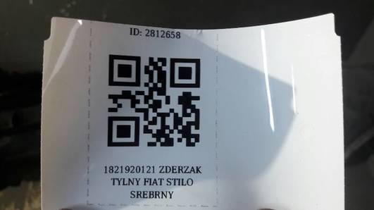 1821920121 ZDERZAK TYLNY FIAT STILO SREBRNY