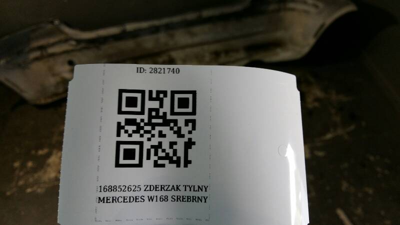 1688852625 ZDERZAK TYLNY MERCEDES W168 SREBRNY