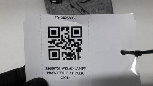 38600751 WKLAD LAMPY PRAWY TYL FIAT PALIO 2001r