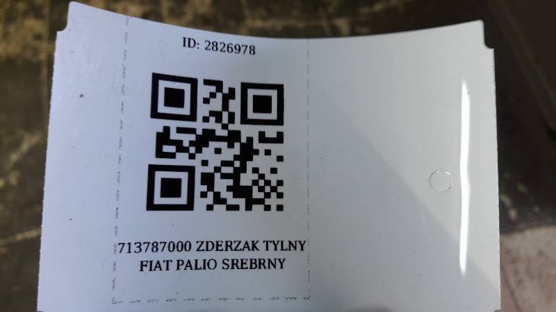 713787000 ZDERZAK TYLNY FIAT PALIO SREBRNY