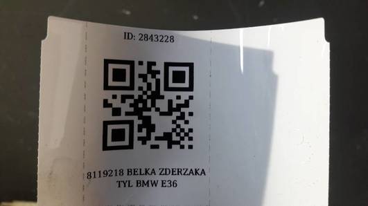 8119218 BELKA ZDERZAKA TYL BMW E36