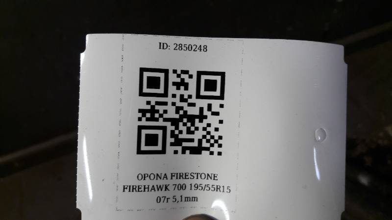 OPONA FIRESTONE FIREHAWK 700 195/55R15 07r 5,1mm
