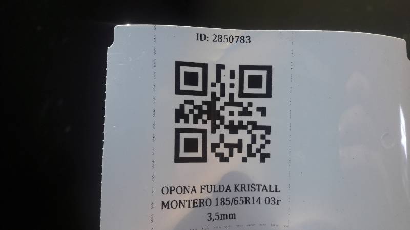 OPONA FULDA KRISTALL MONTERO 185/65R14 03r 3,5mm