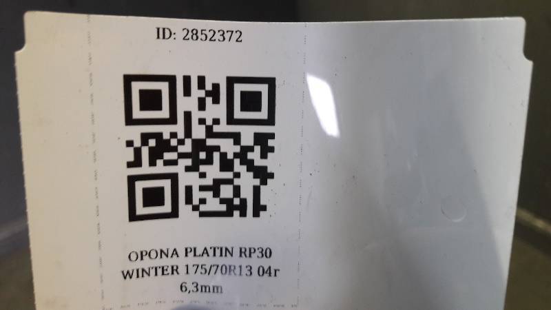 OPONA PLATIN RP30 WINTER 175/70R13 04r 6,3mm