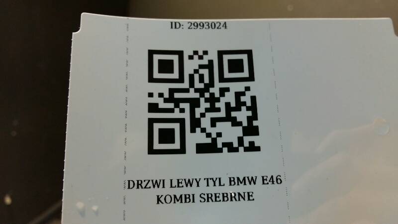 DRZWI LEWY TYL BMW E46 KOMBI SREBRNE