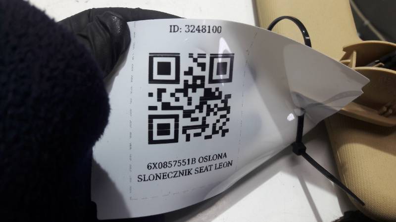 6X0857551B OSLONA SLONECZNIK LEWY SEAT LEON BEZOWY