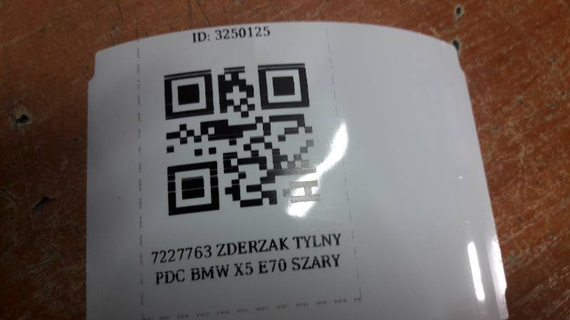 7227763 ZDERZAK TYLNY PDC BMW X5 E70 SZARY