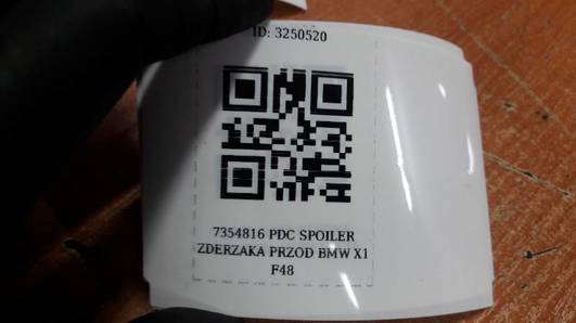 7354816 PDC SPOILER ZDERZAKA PRZOD BMW X1 F48