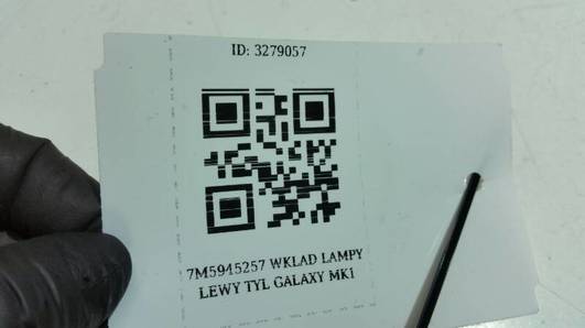 7M5945257 WKLAD LAMPY LEWY TYL GALAXY MK1