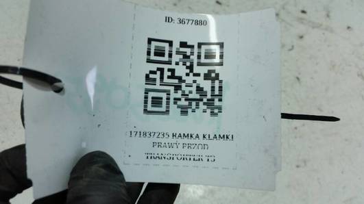 171837235 RAMKA KLAMKI PRAWY PRZOD TRANSPORTER T3
