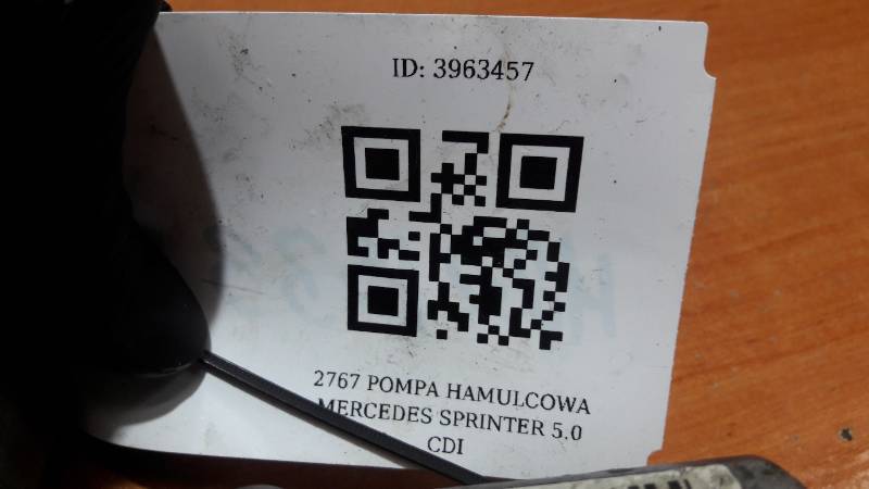 2767 POMPA HAMULCOWA MERCEDES SPRINTER 5.0 CDI