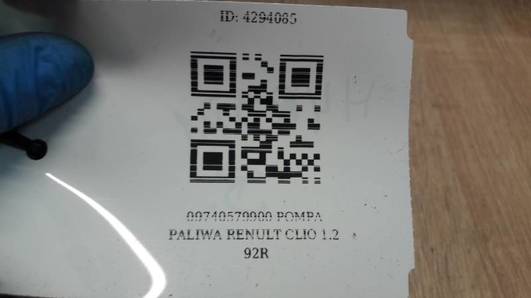09740579900 POMPA PALIWA RENULT CLIO 1.2 92R