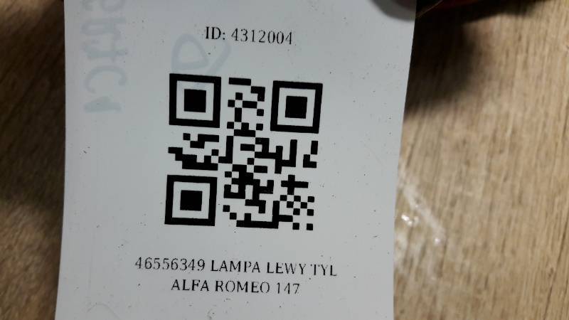 46556349 LAMPA LEWY TYL ALFA ROMEO 147
