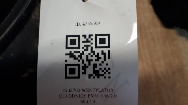 7503762 WENTYLATOR CHLODNICY BMW E46 2.0 99-01R