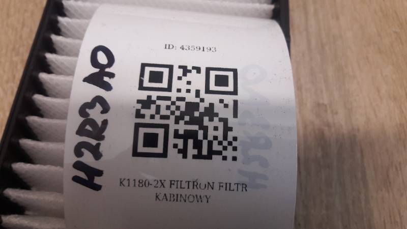 K1180-2X FILTRON FILTR KABINOWY