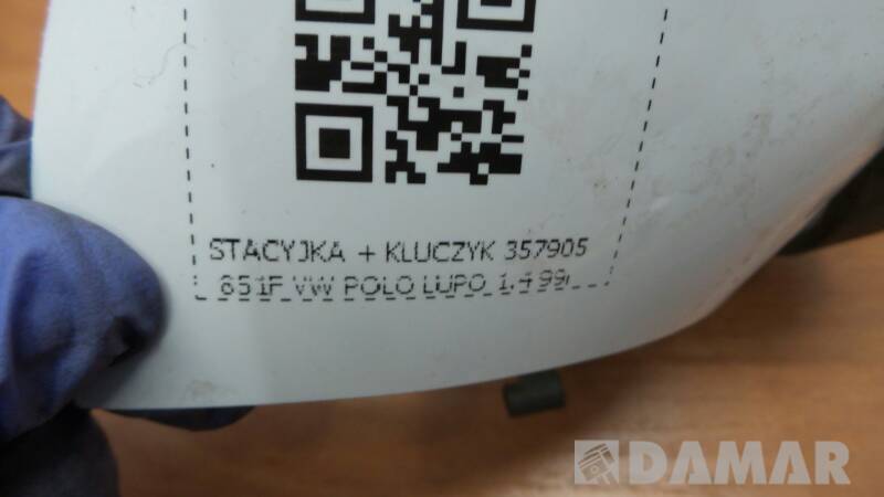 STACYJKA + KLUCZYK 357905851F VW POLO LUPO 1.4 99r