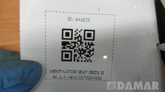 WENTYLATOR SEAT IBIZA II 6K 1.4 44KW 357959455K