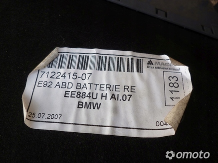 BMW E92 OSŁONA BAGAŻNIKA SCHOWEK NA NARZĘDZIA
